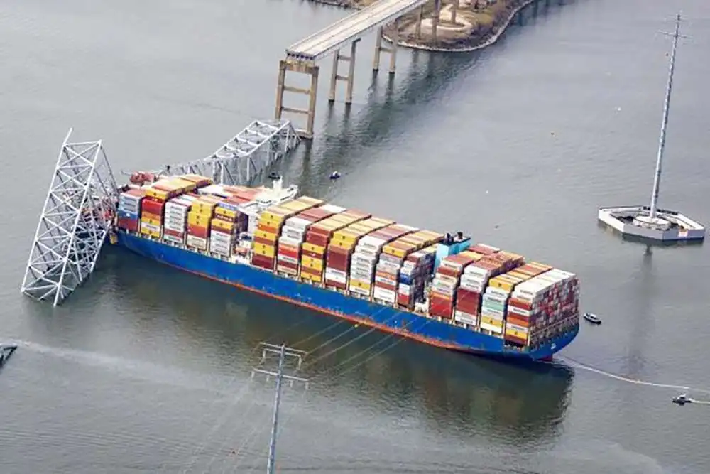 Experts attribute blame for the Baltimore bridge collapse to both the cargo ship and the bridge itself, with no immediate solution in sight