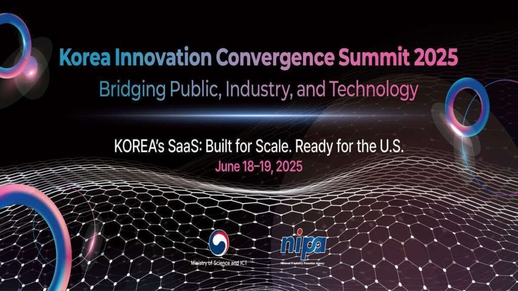 South Korea's NIPA will highlight government-funded SaaS innovators at the Korea Innovation Convergence Summit 2025 in Washington, D.C. 1 Korea Innovation